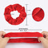 Semato 16 Pack Christmas Red Velvet Scrunchies for Hair, Hair Ties Ropes for Women or Girls Accessories