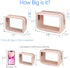 PACKISM TSA Approved Toiletry Bag - 2 Pack Upgrade Color-Edged Clear Makeup Bag, Clear Toiletry Bag for Traveling, Pink