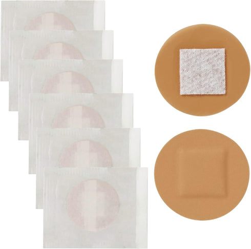 200 Spot Bandages, Small Sheer Plastic Adhesive Dots with Non-Stick Pad, Sterile Tiny Round for Small Wounds