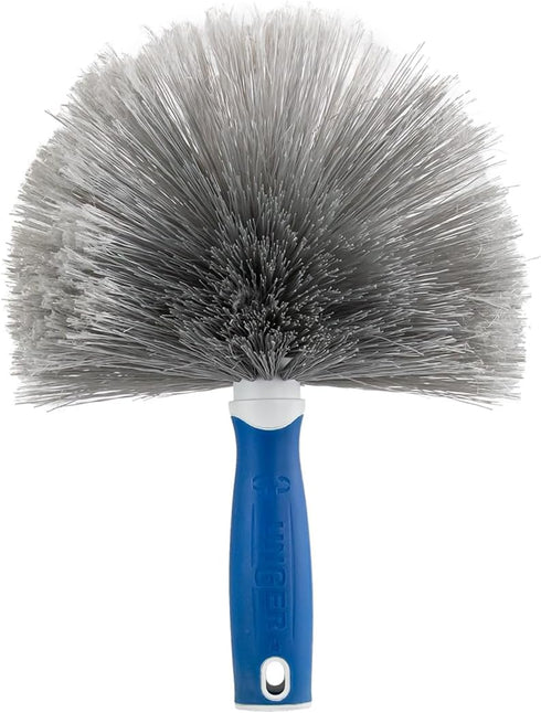 Unger Cobweb & Corner Duster, Cleaning Tool for Ceilings, Moldings, HVAC, Compatible with Telescopic Poles