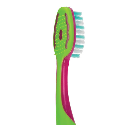 SmileGoods Y332 Youth Toothbrush - 33 Tuft, Soft Bristle, Assorted Colors, Bulk Pack of 72