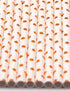 Pack of 150 Rose Gold Polka Dot Foil Biodegradable Paper Drinking Straws, 4-Ply, Compostable, Non-toxic