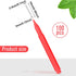 Patelai 100 Pieces Interdental Brush Toothpick Cleaners, Dental Hygiene Flosser Tool, Red, Suitable Size