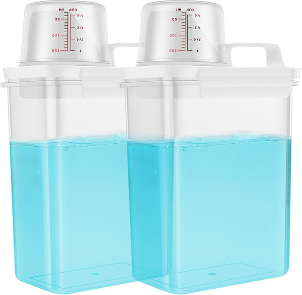 ZJRDYYK 2 Pack Laundry Detergent Dispenser, 61 OZ Liquid Detergent Dispenser for Laundry