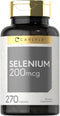 Carlyle Selenium Supplement | 200mcg Tablets | Vegetarian, Non-GMO, Gluten Free