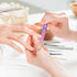 TEHAUX 2pcs Metal Nail Files, Stainless Steel Fingernail Files for Natural Nails with Storage Case (Rainbow Color)