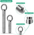TISUR Small Keychain Pill Holder, Waterproof Titanium Pill Fob for Travel Purse Pocket, Mini Organizer Box