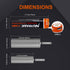 3.7V 3200mAh USB Rechargeable Lithium lon Battery for Flashlights, Headlamps, Bike Lights, Bluetooth Speaker Etc(2 Pack)