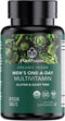 PlantFusion Organic Multivitamin for Men - Vegan, Non-GMO, Gluten Free & Dairy Free - One Daily Whole Food Blend - 60