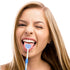 Tongue Brush, Tongue Scraper, 3 Pack Tongue Cleaner Helps Fight Bad Breath (Blue, Orange, Red)