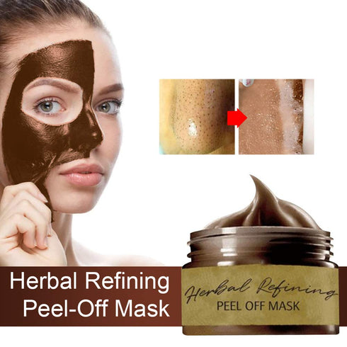 Peel Off Face Masks, Blackhead Remover Mask, Herbal Mask Cream, Deep Cleaning Facial Mask Pore Shrinking, Acne and Oil Control for Face & Nose(80g)