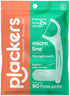 Plackers Micro Dental Flossers, Mint - 36 Count (Pack of 3), 270 Count