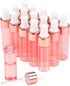 Wresty 15 Pcs Pink Glass Dropper Bottles, Mini Essential Oil Vials with Glass Eye Dropper, 5ml (1/6oz) Cosmetic