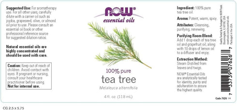 Now Foods Tea Tree Oil, 4 oz