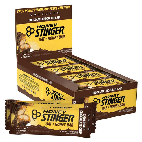 Honey Stinger Oat + Honey Bar, Chocolate Chocolate Chip, Energy Packed Food