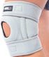 Patella Knee Brace for Arthritis Pain and Support, Adjustable Neoprene Open Knee Sleeve with Side Stabilizers - Grey