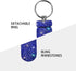 Portable Pill Case with Keychain, Waterproof Pill Holder for Outdoor Camping, Royal Blue
