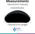 GMS Optical 1.8mm Reg-Thin/13mm Short Length, Small Adhesive Contoured Silicone Eyeglass Nose Pads, 5 Pair, Black