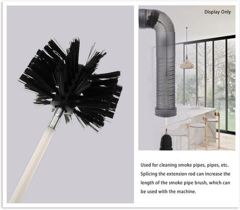 Dryer Vent Cleaner Kit, 20ft Flexible Lint Brush with Drill Attachment for Fast Cleaning