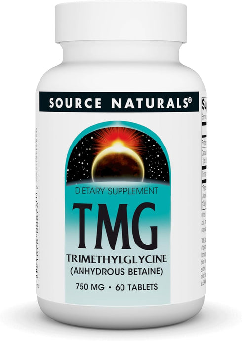 Source Naturals TMG 750mg Trimethylglycine, 60 Tablets