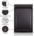 100pcs 3"X 4" Smell Proof Resealable Mylar Bags Front Matte Clear Back Matte Black Food Storage Pouch