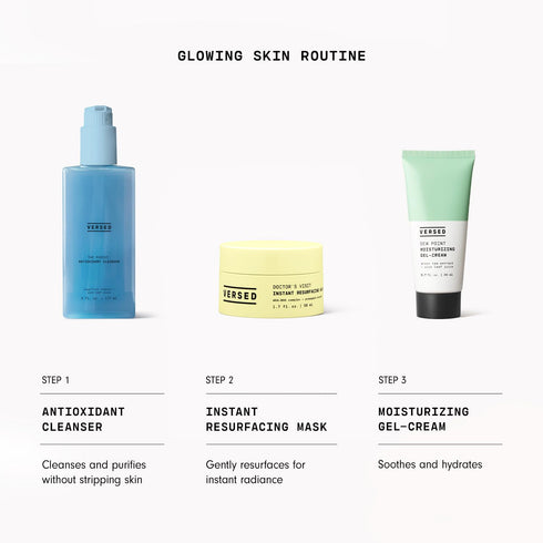 Versed Doctor's Visit Skin Resurfacing Face Mask - Glycolic Acid + Lactic Acid Exfoliant for Dark Spots & Skin Texture