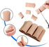 ERGOfoot 6 Pack Toe Caps - Close Finger Toe Sleeve Tubes Gel Rubbing Tube to Prevent Bunions, Hammertoes