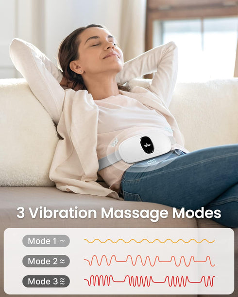 FSA HSA Eligible Portable Heating Pad for Period Cramps, iDOO Back Belly Heat Pad for Menstrual Pain Relief