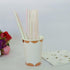 Foil Iridescent Pink Pearl Cocktail Paper Straws, Disposable 7.75 Inches, Pack of 100 for Parties