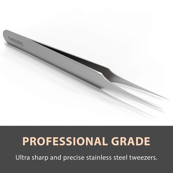 Ingrown Hair Tweezers | Pointed Tip | 2 Pack | Precision Stainless Steel for Treatment & Splinter Removal