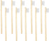 10 PCS Kids Bamboo Toothbrushes Soft Bristles Wooden, Natural Biodegradable BPA Free Eco-Friendly (White)