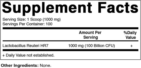 Vitamatic Lactobacillus Reuteri Probiotic Powder - Digestive Health Support, 100 Gram (3.5 OZ)