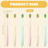 Qianyu 6 3-Layer Pcs Gentle Manual Travel Toothbrushes, Extra Soft Toothbrush Adult Wide Head Soft Hair Toothbrush