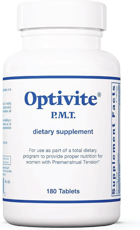 Optimox Optivite PMT Supplement - PMS Support for Women, 180 Count