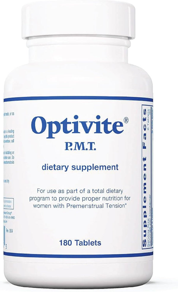 Optimox Optivite PMT Supplement - PMS Support for Women, 180 Count