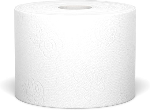 Amazon Brand - Presto! 2-Ply Ultra-Soft Toilet Paper, 6 Family Mega Rolls = 30 Regular Rolls, Unscented, White, 1878
