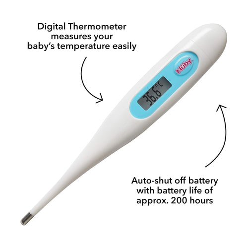 Nuby Accurate Digital Thermometer - Versatile Use for All Ages