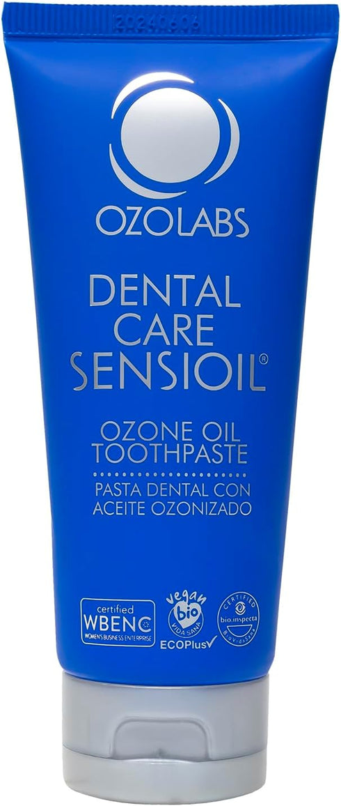 OZOLABS Ozonated Olive Oil Toothpaste Fluoride-Free, Gentle Whitening with Baking Soda &
