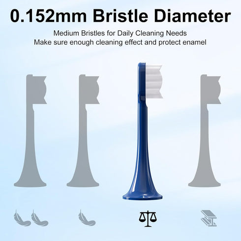 Mullburry Gen2 Cover,5 Pack Toothbrush Replacement Heads Compatible with Snow Electric Toothbrush,No LED Whitening