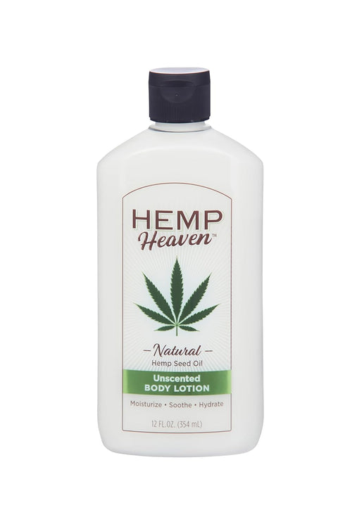 Unscented Body Lotion Natural Hemp Seed Oil - Moisturizing & Soothing Skincare, Paraben-Free, 18 Oz for Sensitive Skin