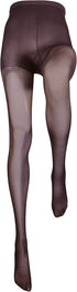 Truform Sheer Compression Pantyhose, 8-15 mmHg, Women's Shaping Tights, 20 Denier, Black, Tall