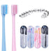 Y-Kelin V-Shaped Orthodontic Toothbrush for Braces, Soft Bristle with Inter Dental Brush, 4 Count