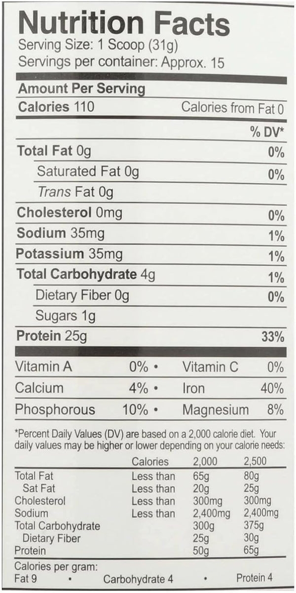 Rice Protein Isolate Powder, Vanilla Blast, 465-Gram