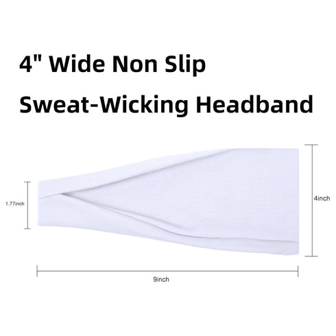 Trendy Headbands for Women, Non-Slip Floral Hair Bands, Stretchy Sweat Bands for Yoga & Everyday Fashion