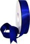 Morex Ribbon Double Face Satin Ribbon, 7/8" X 50 YD Cobalt for Gift Wrapping, Birthday Cards, Crafts
