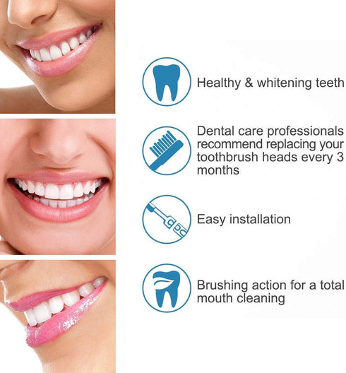 Replacement Toothbrush Heads for Oral B Electric Precision Clean, Compatible with Oralb Brush Heads - 16 Pack