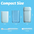 Travel Toothbrush Case, Mini Wash Cup with Foldable Toothbrush, Portable Rinse Cups with Cover, Compact Size