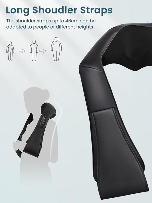 oCuZen Shiatsu Back and Neck Massager with Heat Deep Kneading Massage, Mother's Day Gift for Mom