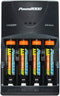 Power2000 4 AAA Nickel Metal Hydride (NiMH) 1000mAh Rechargeable Batteries & 110/220V Rapid Charger