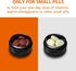minlen Small Pill Box, Portable Daily Box, Aluminium Alloy Round Container for Pills, Pocket Case (Black)